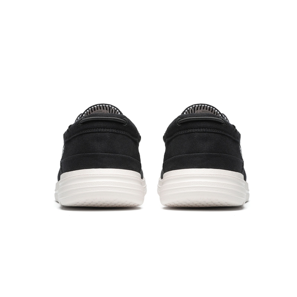 Minimalist Men's Slip On  Canvas Loafers - BLACK - 5